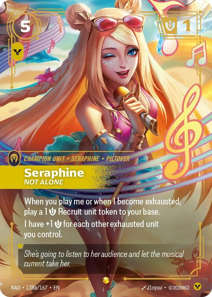 Image for Seraphine, Not Alone (Alternate Art) - Riftbound: League of Legends Trading Card Game