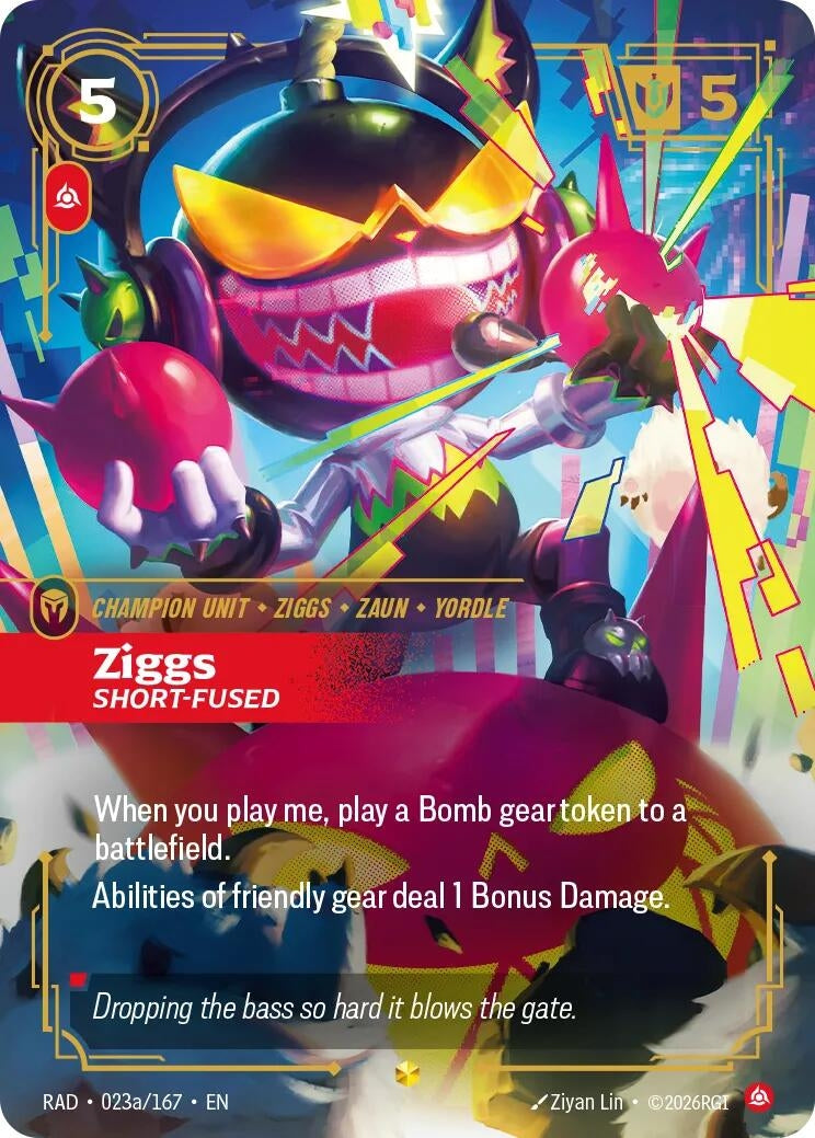 Image for Ziggs, Short-Fused (Alternate Art) - Riftbound: League of Legends Trading Card Game