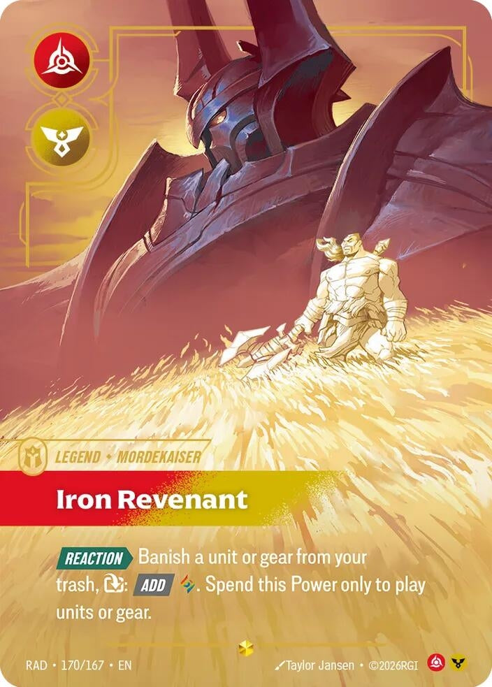 Image for Mordekaiser, Iron Revenant (Overnumbered) - Riftbound: League of Legends Trading Card Game