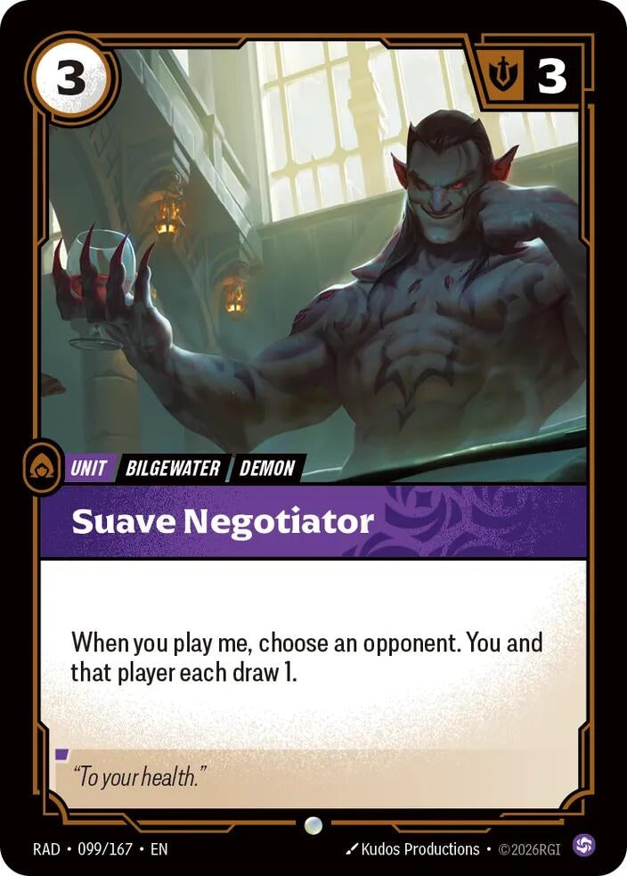 Image for Suave Negotiator - Riftbound: League of Legends Trading Card Game