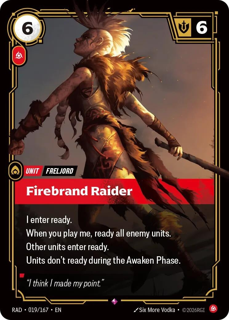 Image for Firebrand Raider - Riftbound: League of Legends Trading Card Game