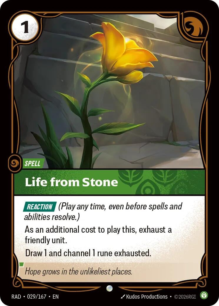 Image for Life from Stone - Riftbound: League of Legends Trading Card Game