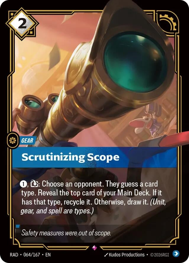 Image for Scrutinizing Scope - Riftbound: League of Legends Trading Card Game