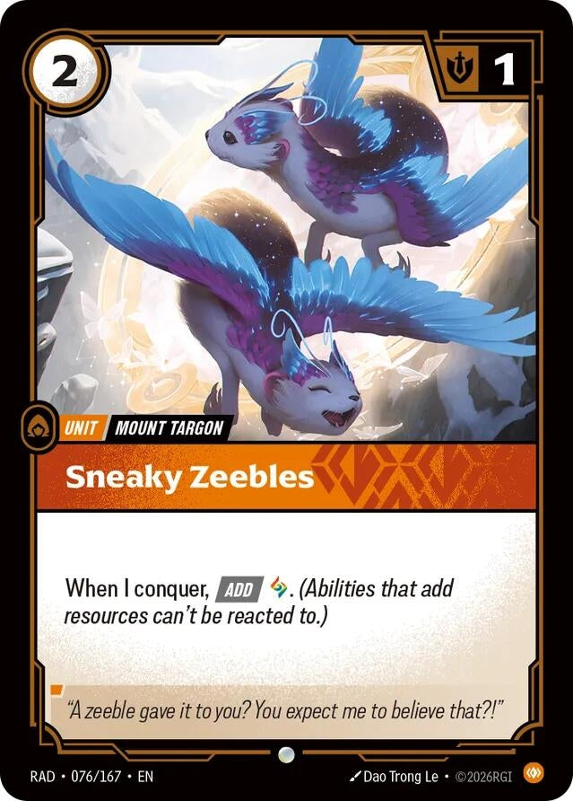 Image for Sneaky Zeebles - Riftbound: League of Legends Trading Card Game