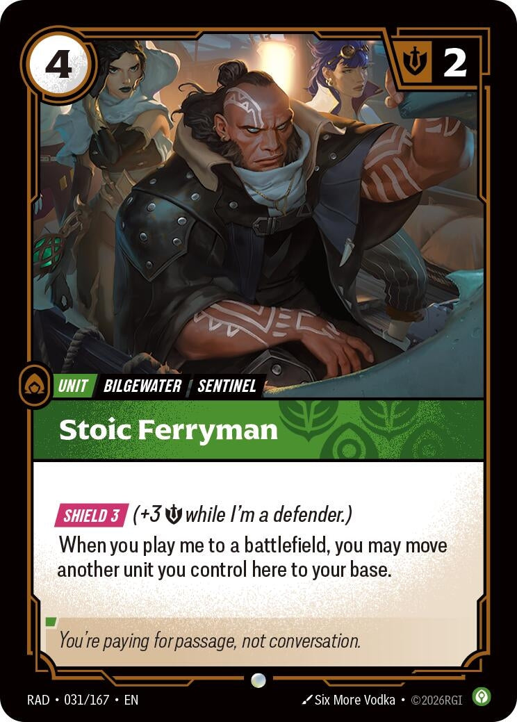 Image for Stoic Ferryman - Riftbound: League of Legends Trading Card Game