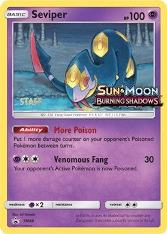 Image for Seviper - SM46 (Prerelease) [Staff] - Pokemon