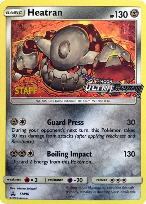 Image for Heatran - SM96 (Prerelease) [Staff] - Pokemon