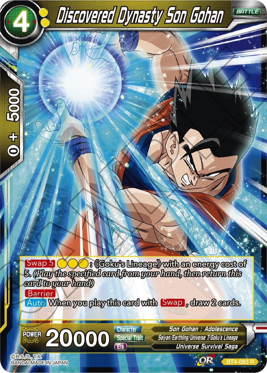 Image for Discovered Dynasty Son Gohan - Dragon Ball Super: Masters