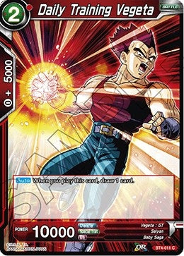 Image for Daily Training Vegeta - Dragon Ball Super: Masters