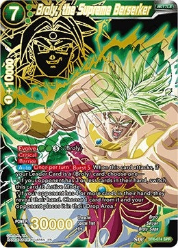 Image for Broly, the Supreme Berserker (SPR) - Dragon Ball Super: Masters
