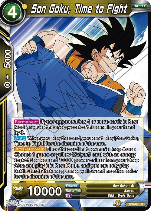 Image for Son Goku, Time to Fight - Dragon Ball Super: Masters
