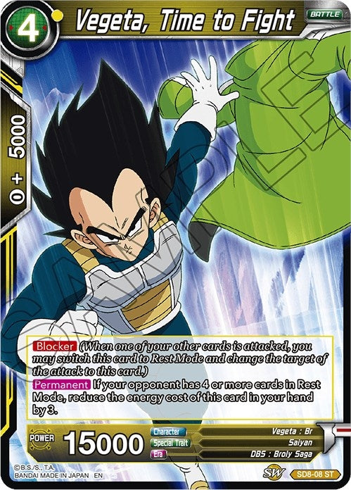Image for Vegeta, Time to Fight - Dragon Ball Super: Masters