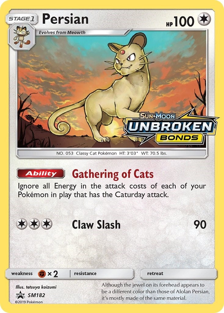 Image for Persian - SM182 (Prerelease) - Pokemon