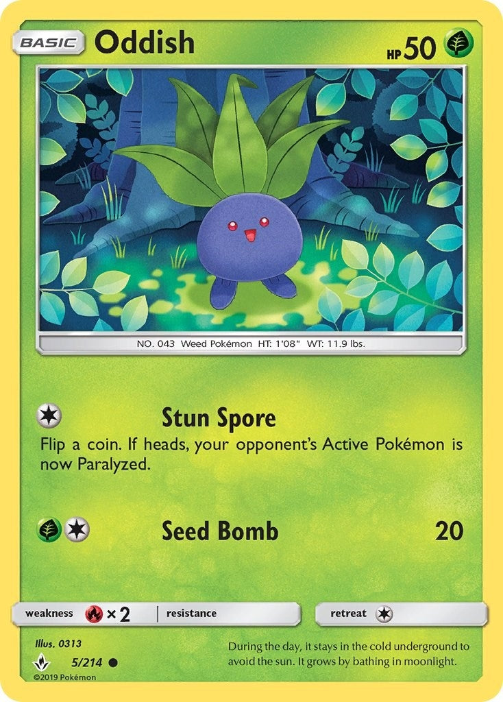Image for Oddish (5) - Pokemon