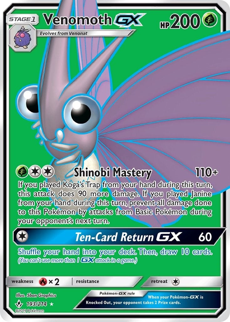Image for Venomoth GX (Full Art) - Pokemon