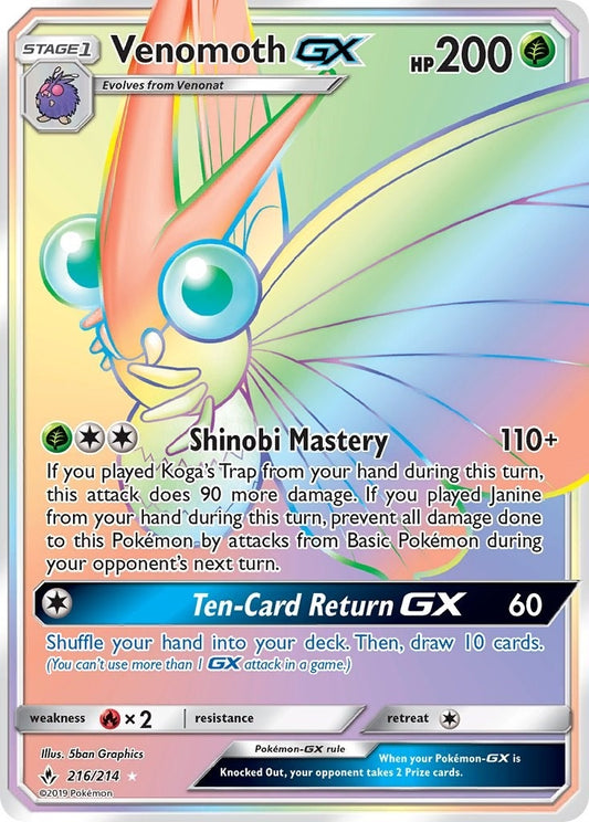 Image for Venomoth GX (Secret) - Pokemon