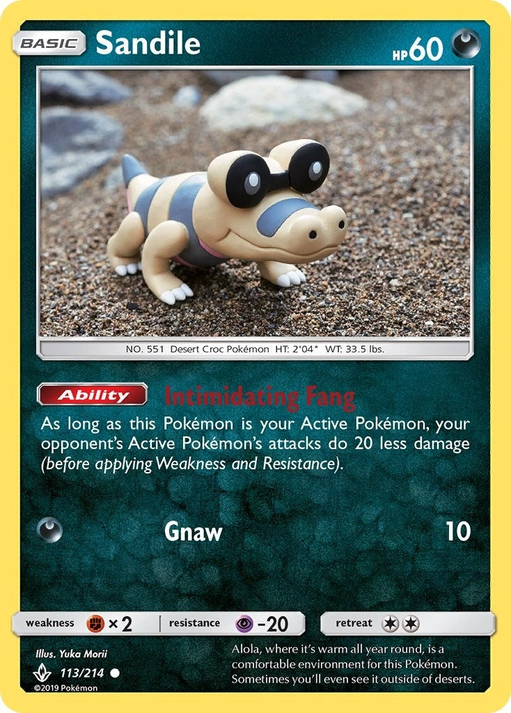 Image for Sandile (113) - Pokemon