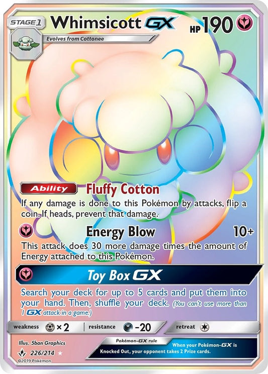 Image for Whimsicott GX (Secret) - Pokemon