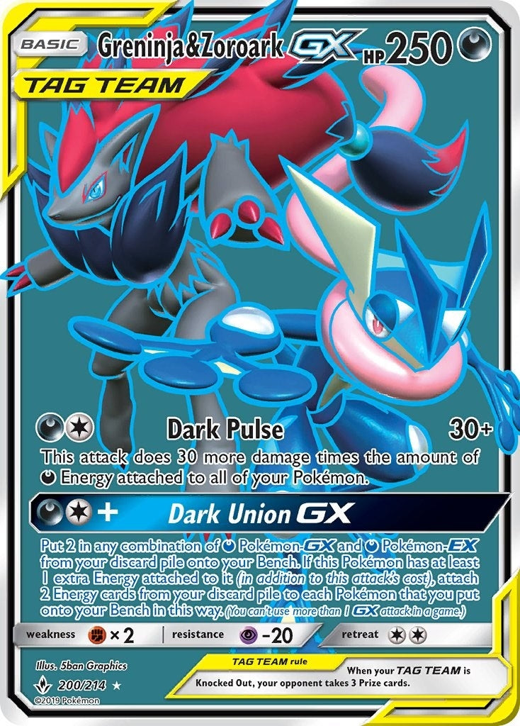 Image for Greninja & Zoroark GX (200) (Full Art) - Pokemon