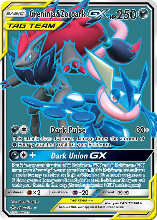 Image for Greninja & Zoroark GX (200) (Full Art) - Pokemon