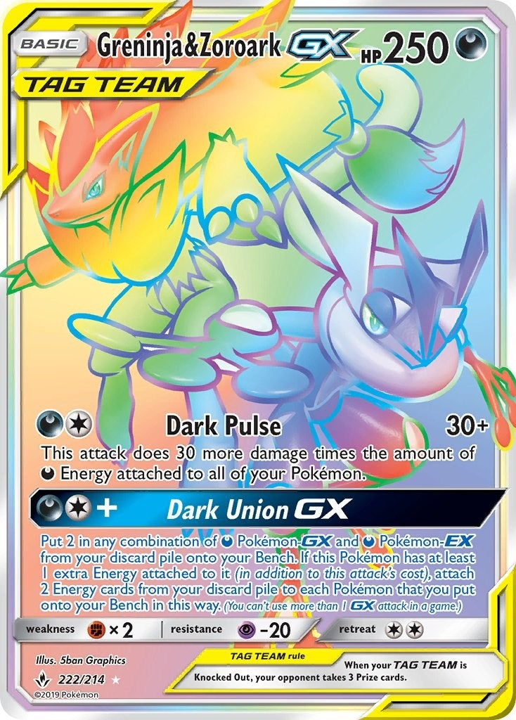 Image for Greninja & Zoroark GX (Secret) - Pokemon