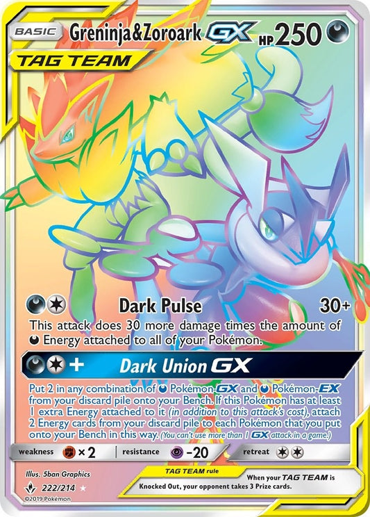 Image for Greninja & Zoroark GX (Secret) - Pokemon