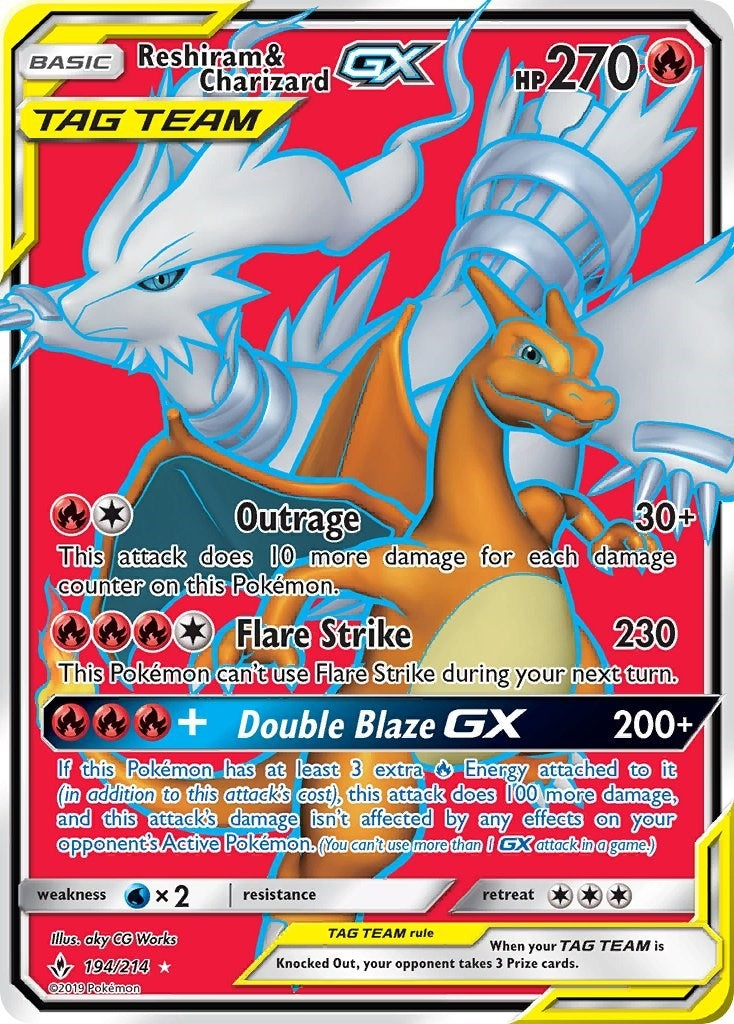 Image for Reshiram & Charizard GX (Full Art) - Pokemon