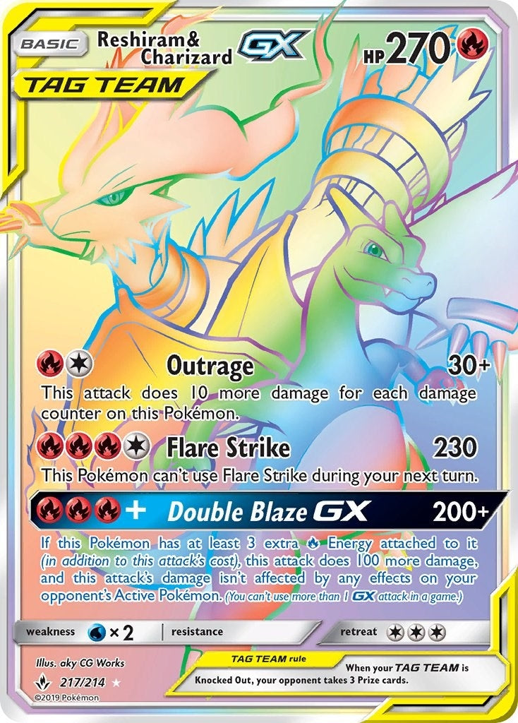 Image for Reshiram & Charizard GX (Secret) - Pokemon
