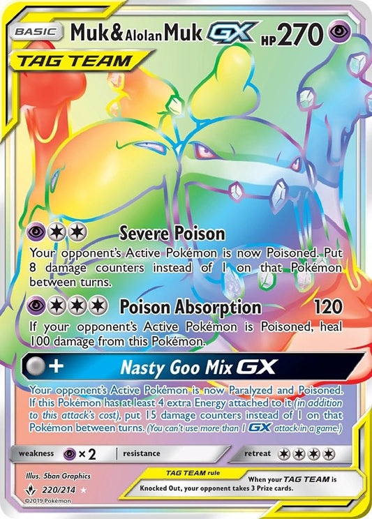 Image for Muk & Alolan Muk GX (Secret) - Pokemon
