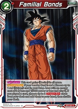 Image for Familial Bonds - Dragon Ball Super: Masters