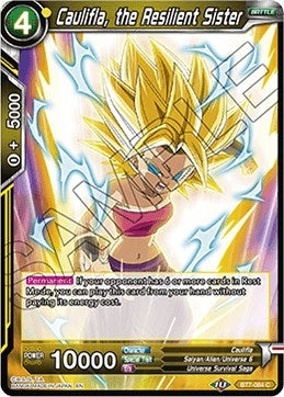 Image for Caulifla, the Resilient Sister - Dragon Ball Super: Masters