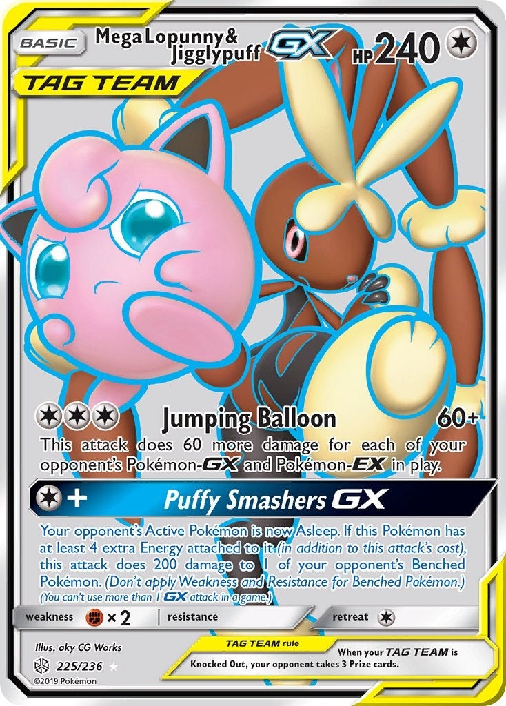 Image for Mega Lopunny & Jigglypuff GX (Full Art) - Pokemon