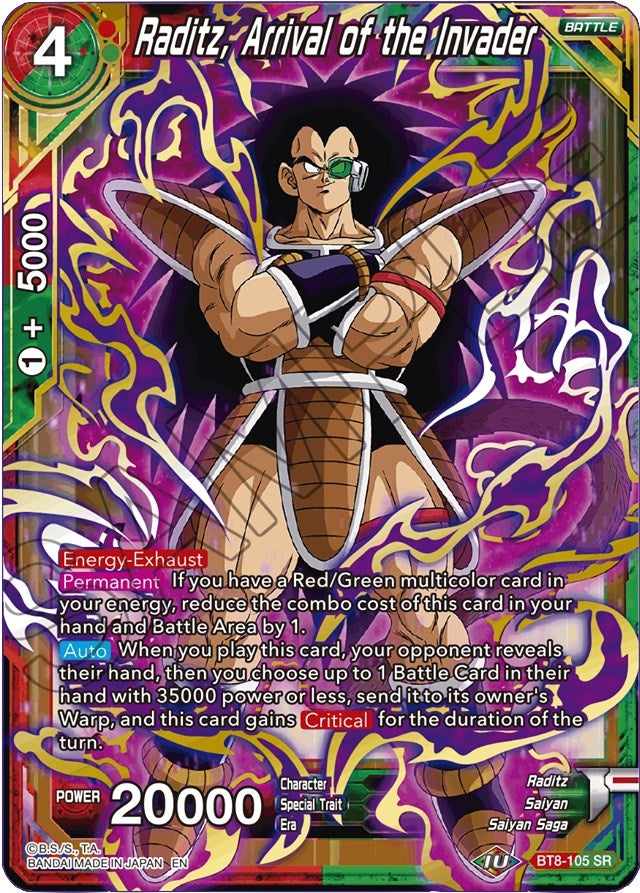 Image for Raditz, Arrival of the Invader - Dragon Ball Super: Masters