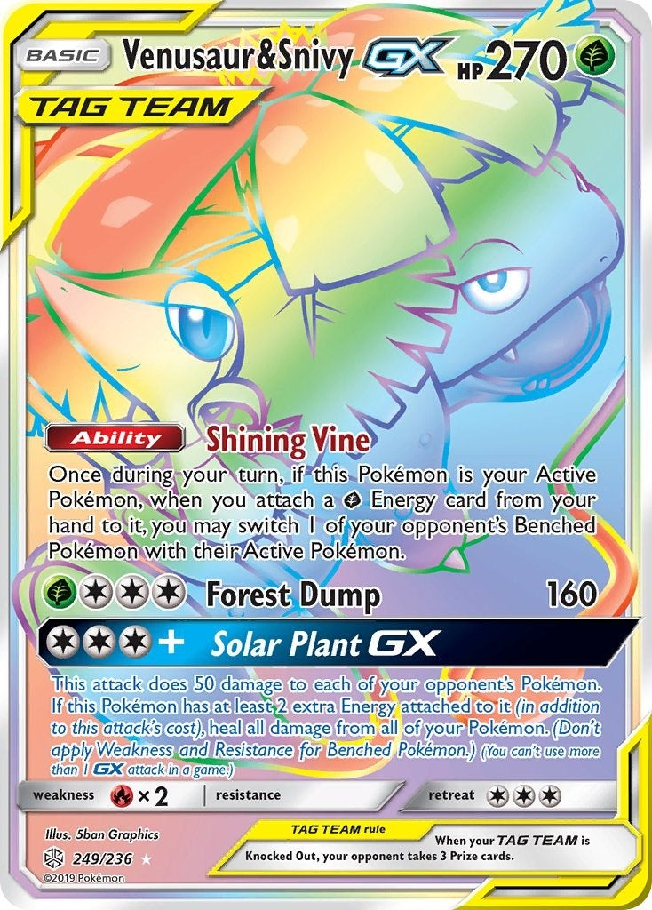 Image for Venusaur & Snivy GX (Secret) - Pokemon