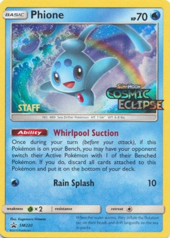 Image for Phione - SM220 (Prerelease) [Staff] - Pokemon
