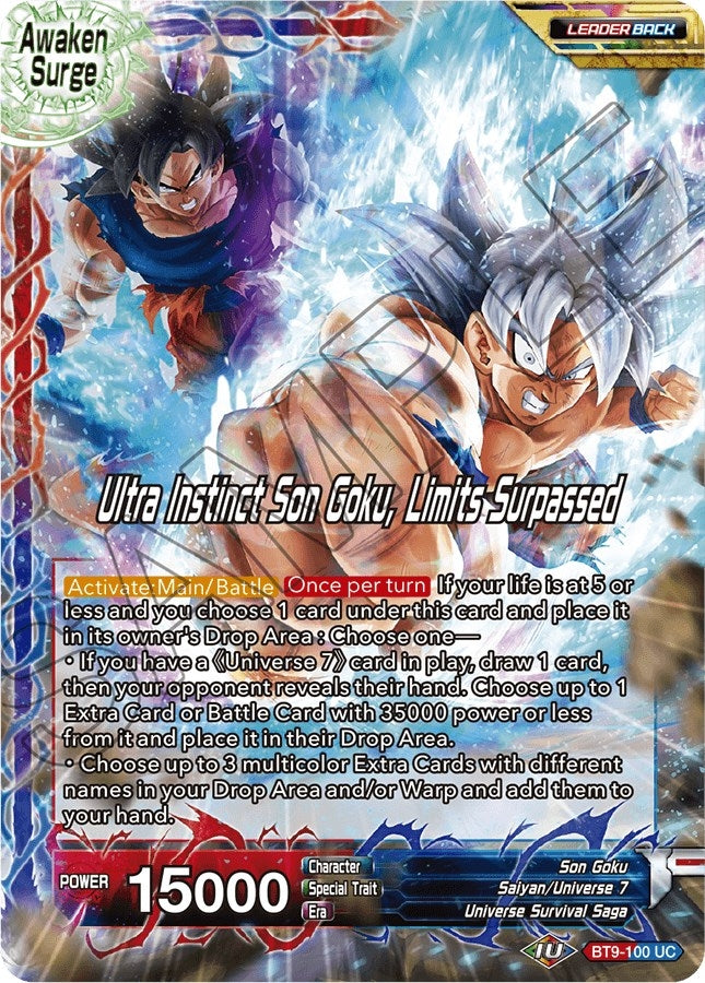 Image for Son Goku // Ultra Instinct Son Goku, Limits Surpassed - Dragon Ball Super: Masters