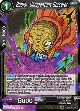 Image for Babidi, Unrepentant Sorcerer - Dragon Ball Super: Masters