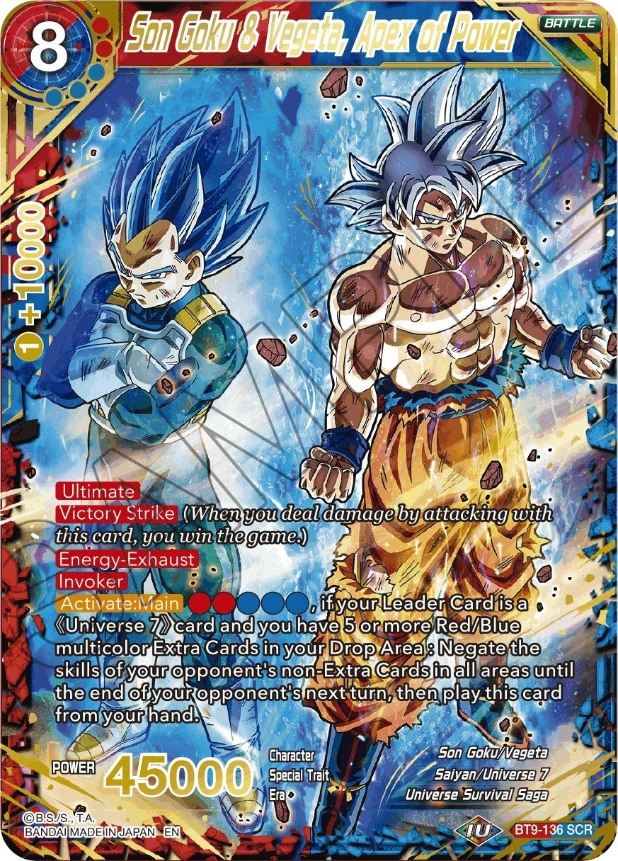 Image for Son Goku & Vegeta, Apex of Power - Dragon Ball Super: Masters