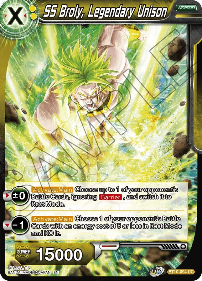 Image for SS Broly, Legendary Unison - Dragon Ball Super: Masters