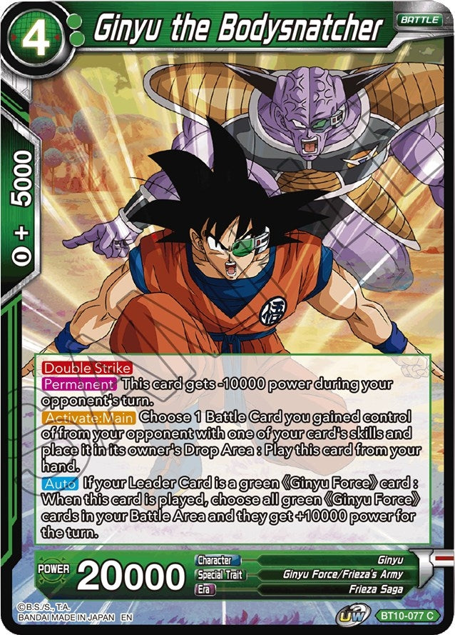 Image for Ginyu the Bodysnatcher - Dragon Ball Super: Masters