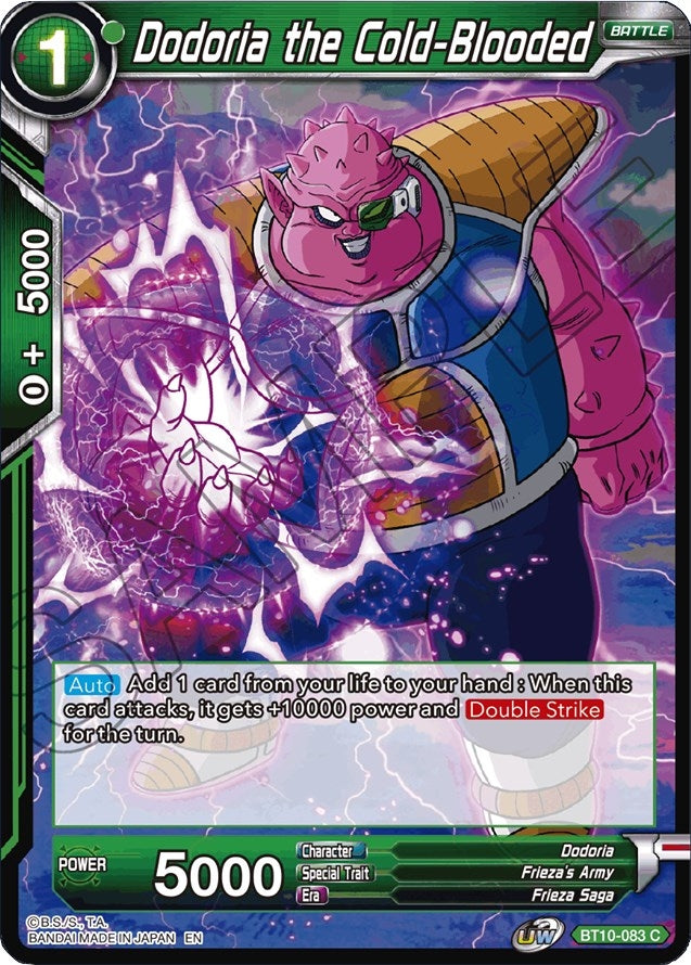 Image for Dodoria the Cold-Blooded - Dragon Ball Super: Masters