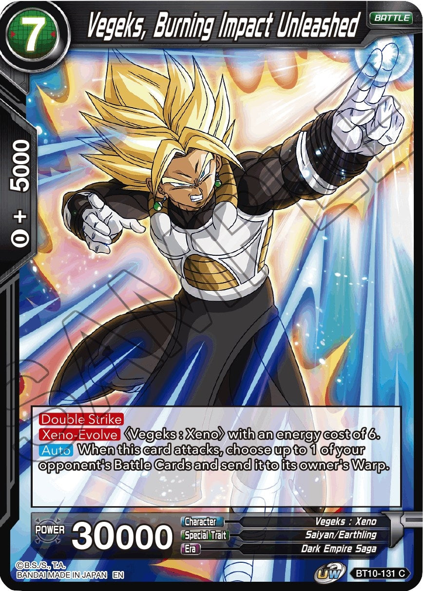 Image for Vegeks, Burning Impact Unleashed - Dragon Ball Super: Masters