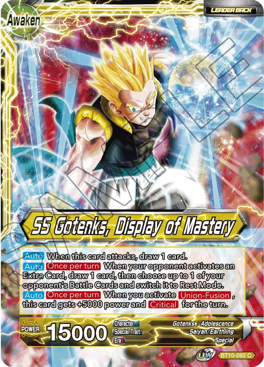 Image for Gotenks // SS Gotenks, Display of Mastery - Dragon Ball Super: Masters