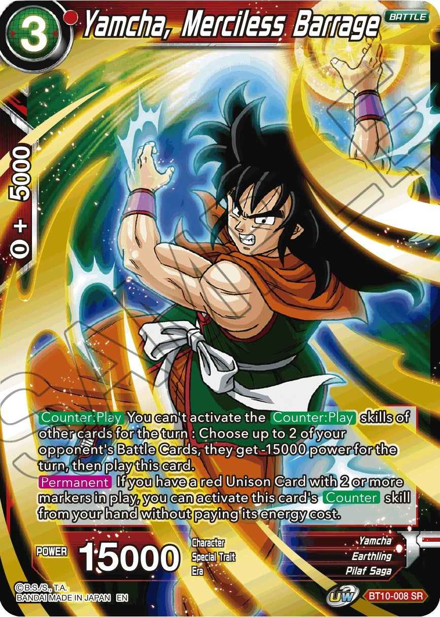 Image for Yamcha, Merciless Barrage - Dragon Ball Super: Masters