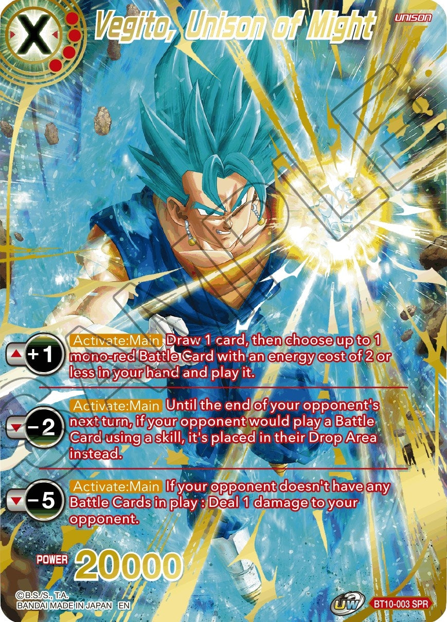 Image for Vegito, Unison of Might (SPR) - Dragon Ball Super: Masters