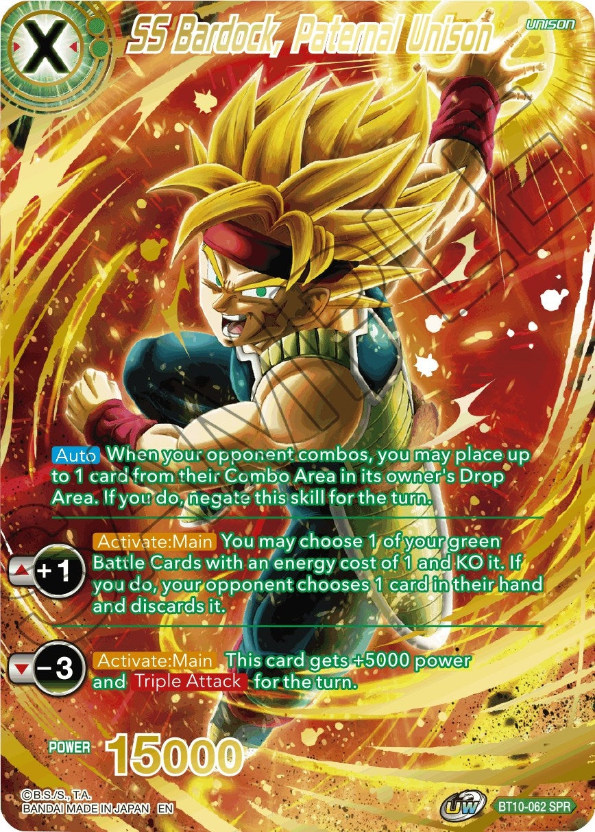 Image for SS Bardock, Paternal Unison (SPR) - Dragon Ball Super: Masters