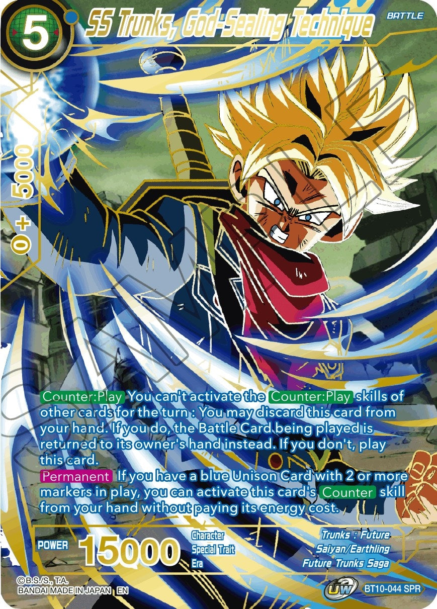 Image for SS Trunks, God-Sealing Technique (SPR) - Dragon Ball Super: Masters