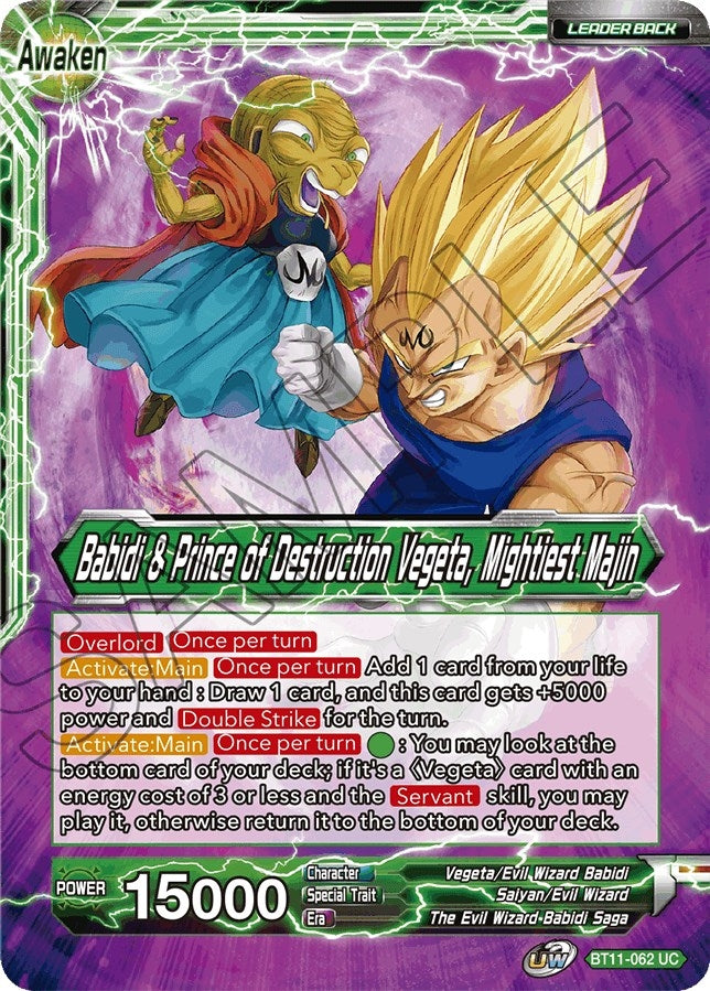 Image for Vegeta & Babidi // Babidi & Prince of Destruction Vegeta, Mightiest Majin - Dragon Ball Super: Masters