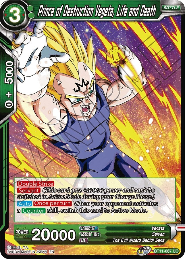 Image for Prince of Destruction Vegeta, Life and Death - Dragon Ball Super: Masters