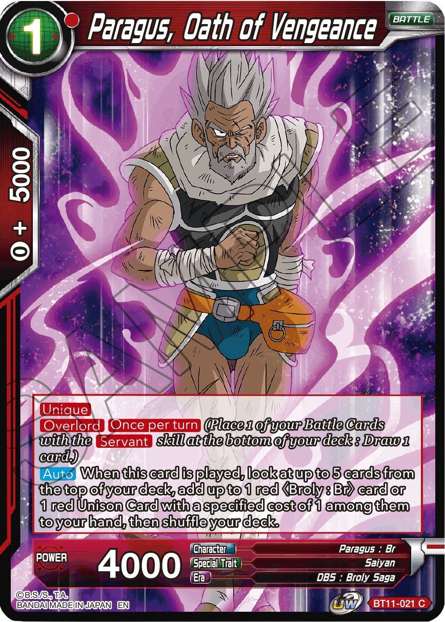 Image for Paragus, Oath of Vengeance - Dragon Ball Super: Masters